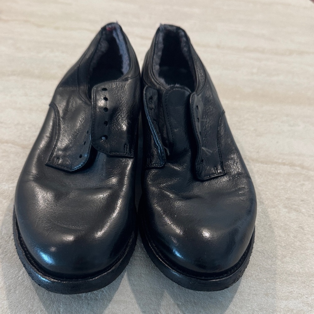 LEXIKON 102
Black Leather Derby Shoes